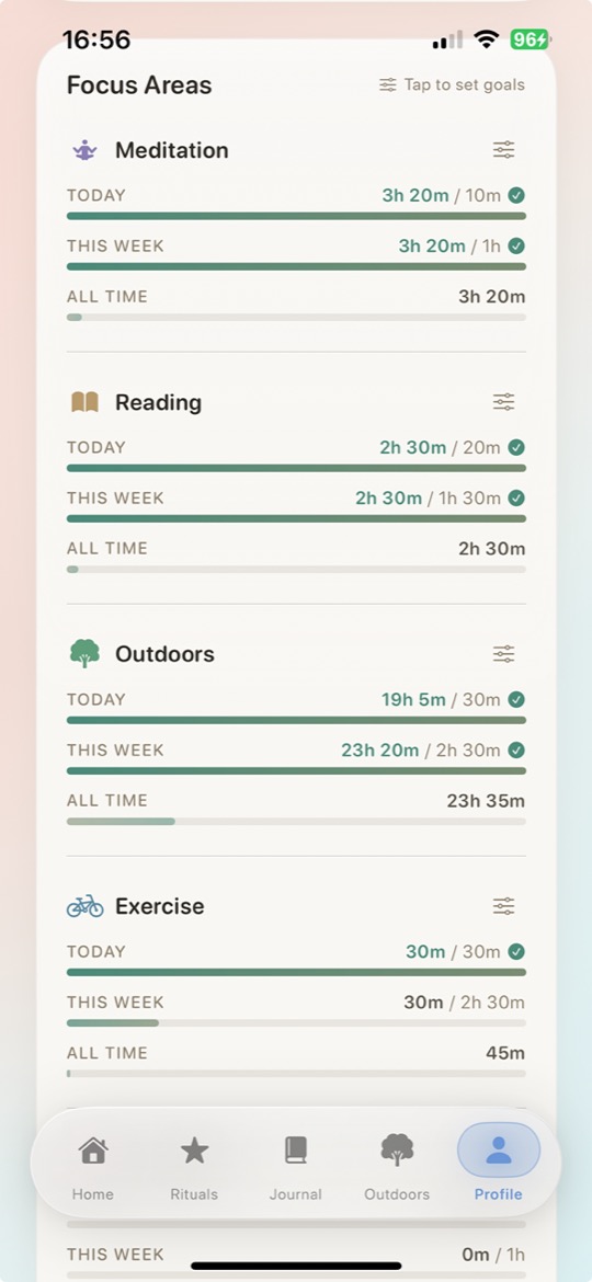 Activity Logging — focus areas